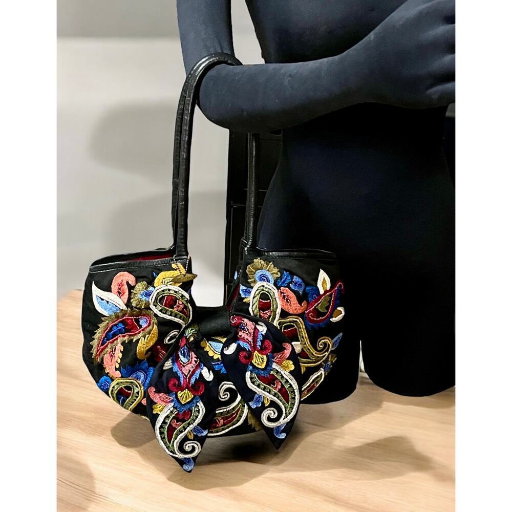 Y2K Mary Frances Hand Beaded Embroidered Boho Shoulder Bag - Picture 9 of 10